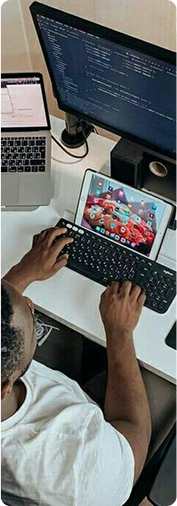 Développement sur laptop